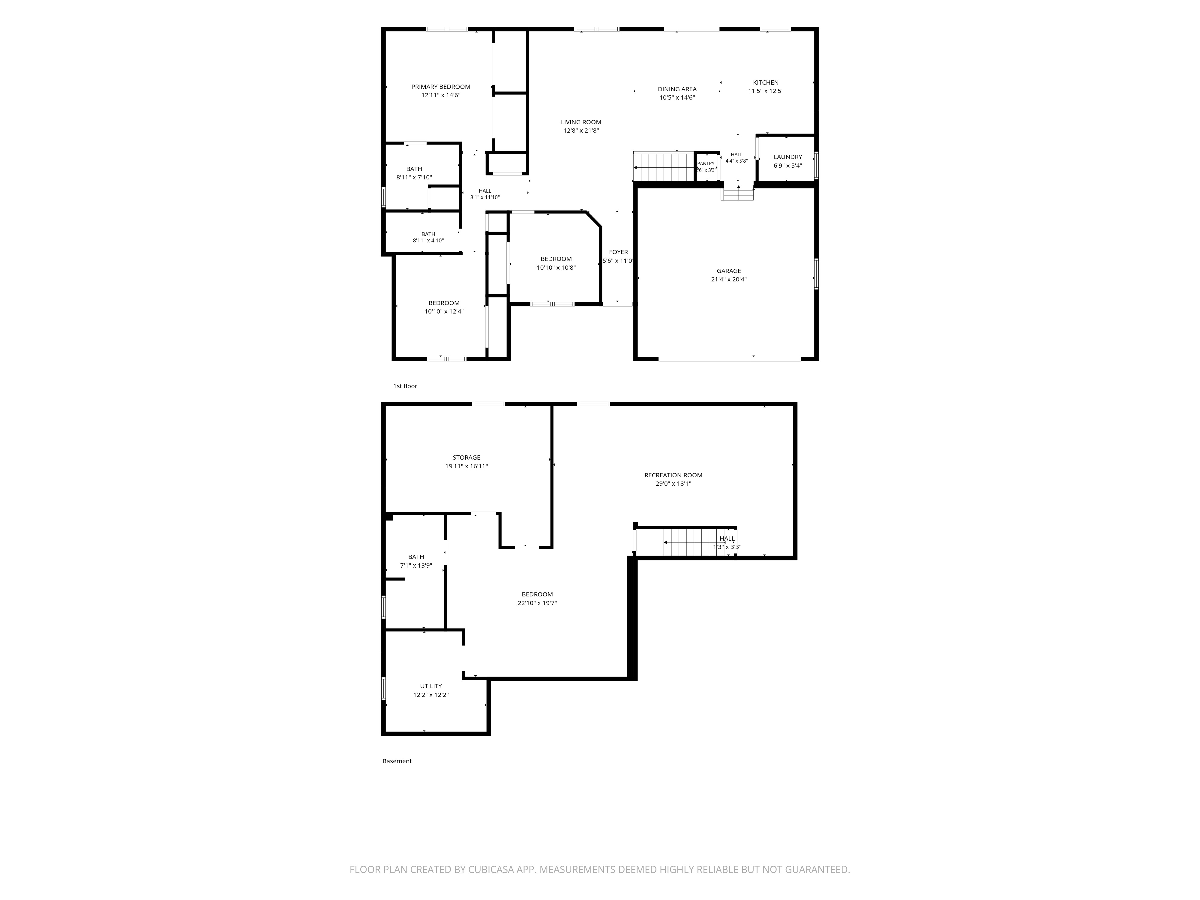 Schematic floor plan with dimensions - HelixMind Real Estate Media